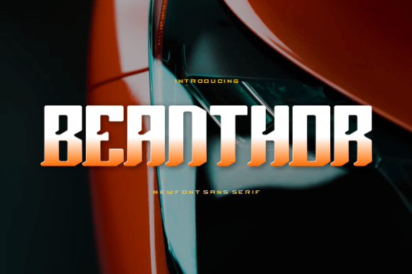 Beanthor: A Bold, Fresh Display Font for Standout Branding