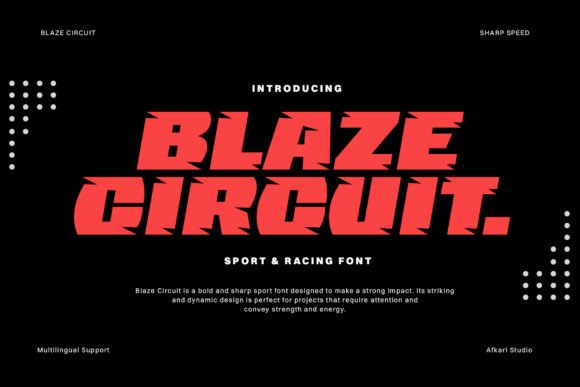 Blaze Circuit: A High-Performance Display Font for Marketers