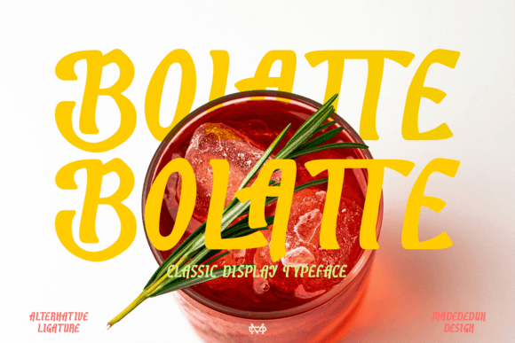 Bolatte: A Whimsical Display Font for Handmade Charm