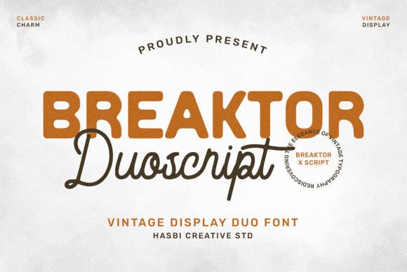 Breaktor: A Vintage Duo Font That Elevates Real Small Business Branding