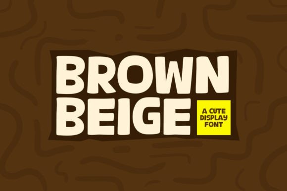 Brown Beige Font: A Warm, Modern Display Typeface for Small Business Branding