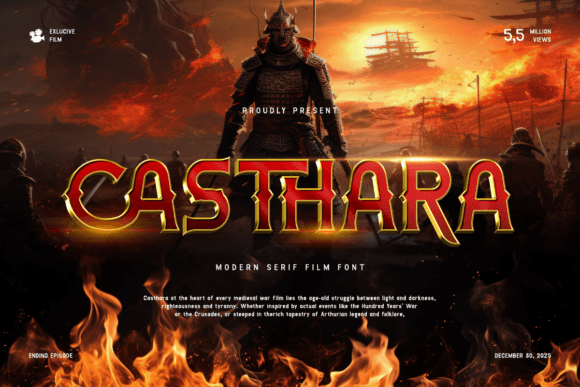 Casthara: A Display Font That Anchors Your Story