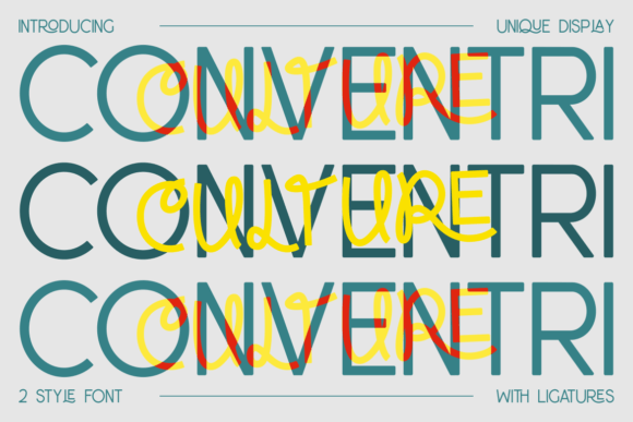 Conventri: A Modern Display Typeface for Distinctive Web Headlines