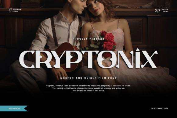 Cryptonix: A Futuristic Display Font That Elevates Real Branding Work
