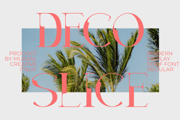 Decoslice: A Display Font That Cuts Through the Noise