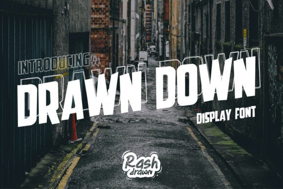 Drawn Down: A Bold Display Font That Makes Your Headlines Pop
