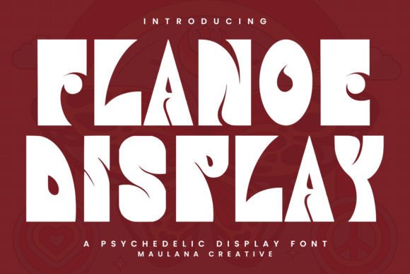 Flanoe: A Groovy 60s Display Font That Pops on the Web