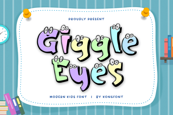 Giggle Eyes: A Playful Display Font for Kid-Focused Digital Experiences