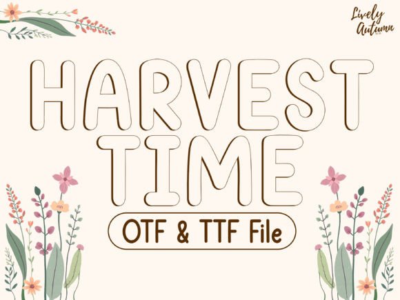Harvest Time Font: A Bold, Friendly Display Typeface for Small Businesses
