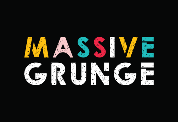 Massive Grunge: A Bold Display Font for Handmade Charm