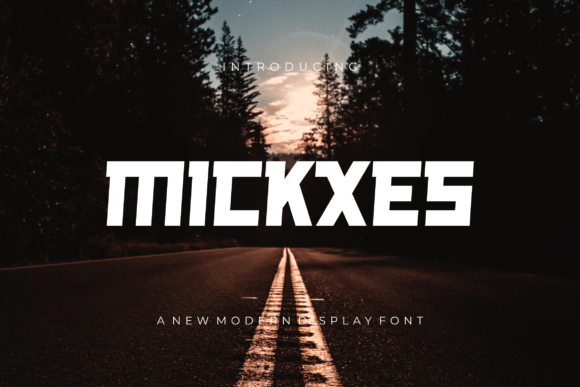 Mickxes: A Bold Display Font for Editorial Impact