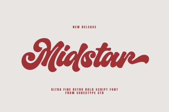 Midstar: A Retro Script Font That Gives Your Brand Instant Charm