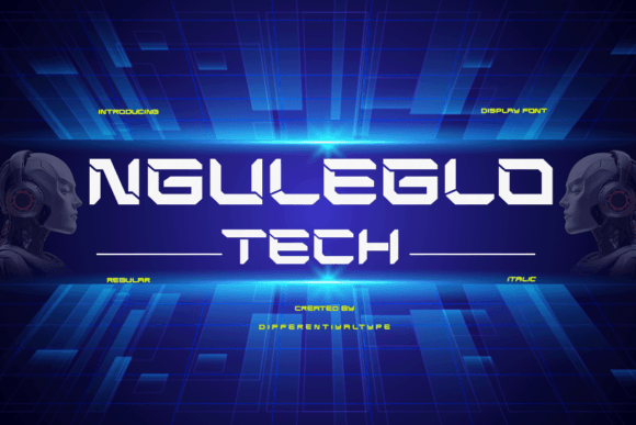 Nguleglo Tech: A Display Font That Elevates Digital Branding