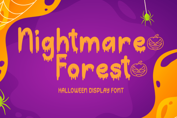 Nightmare Forest: A Spooky Display Font with Purpose