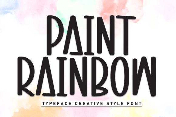 Paint Rainbow: A Display Font That Makes Your Headlines Pop