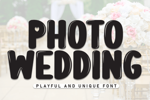 Photo Wedding Display Font