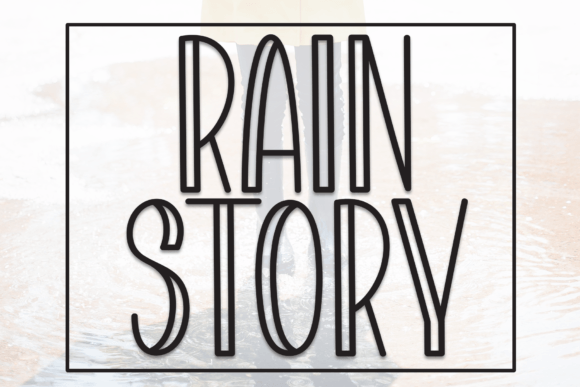 Rain Story: A Display Font That Feels Like Your Brand’s First Good Impression