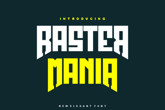 Raster Mania: A Bold Display Font for Digital Brand Moments