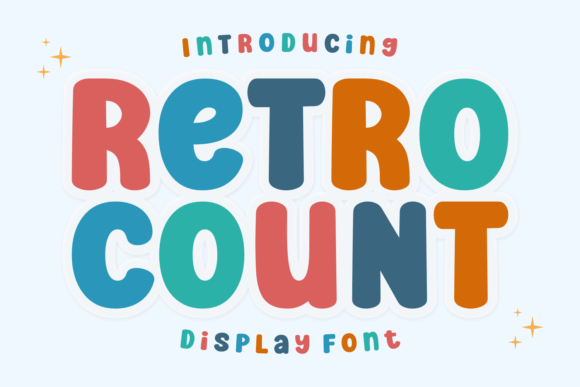 Retro Count: A Friendly Display Font for Warm, Memorable Branding