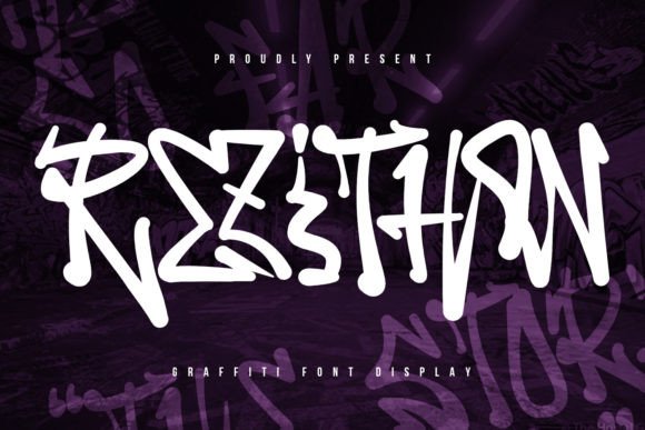 Rezithon: A Bold Graffiti Display Font for Real Branding