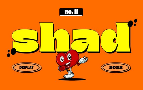 Shad Display Font for Handmade Labels & Printables
