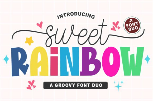 Sweet Rainbow Duo: A Display Font That Stops Scrolling