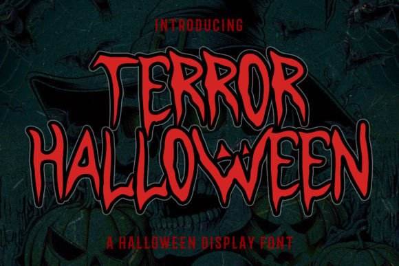Terror Halloween: A Spooky Display Font for Editorial Design