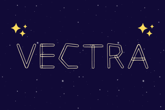 Vectra: A Playful Retro Display Font for Handmade Creators