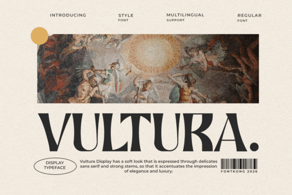 Vultura: A Bold Display Font for Scroll-Stopping Marketing