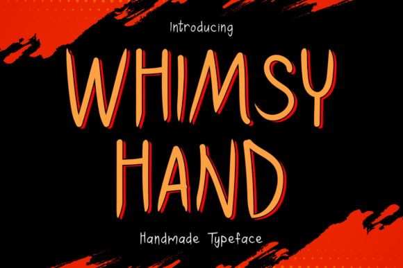 Whimsy Hand: A Playful Eerie Display Font for Crafters